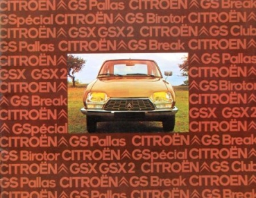 Citroen GS Palas Birotor Modelprogram 1973 Carbrochure (3794)